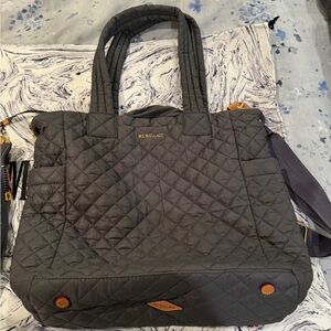 MZ Wallace Max Tote in magnet (dark grey)
